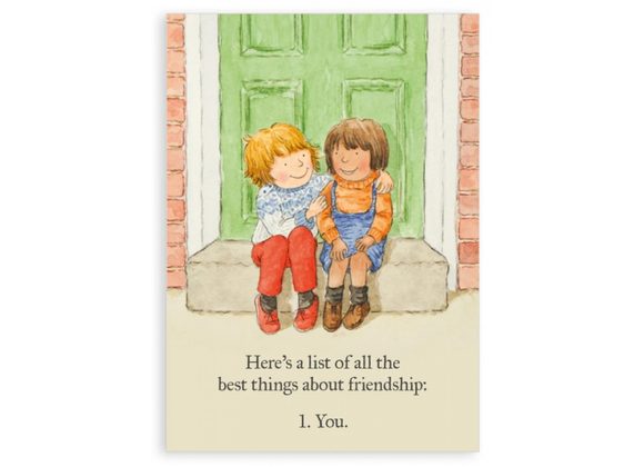 Best things about friendship Greetings card - Nice Things by Helena