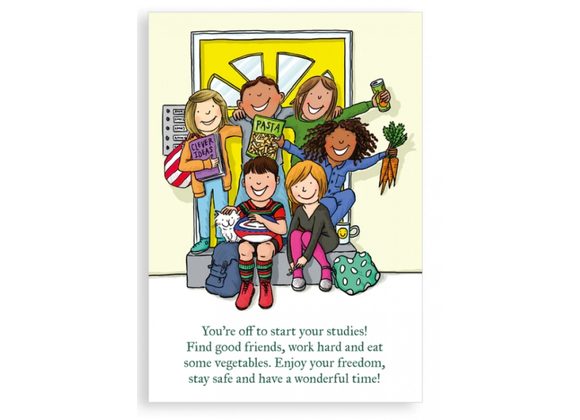 Off to study Greetings card - Nice Things by Helena