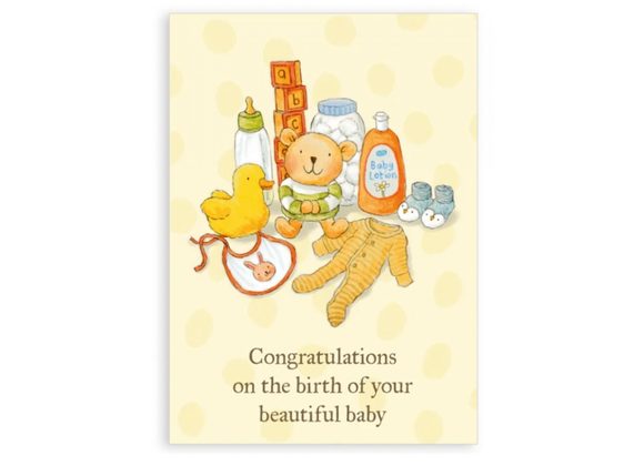 Beautiful Baby Greetings card - Nice Things by Helena