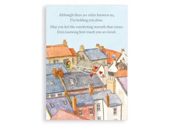 Miles between us Greetings card - Nice Things by Helena