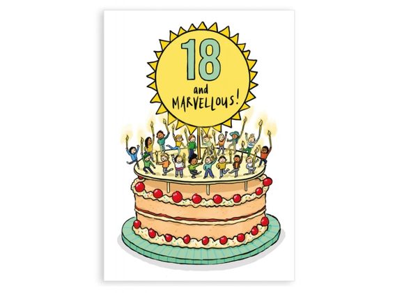 18 and Marvellous Greetings card - Nice Things by Helena