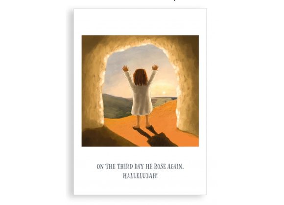On The Third Day He Rose Again, Easter card - Nice Things by Helena