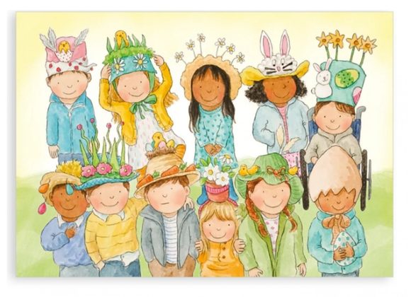 Easter Bonnets, Easter card - Nice Things by Helena