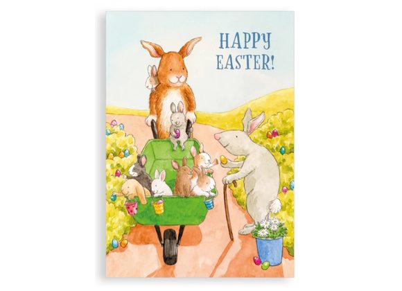 Easter Bunnies, Easter card - Nice Things by Helena