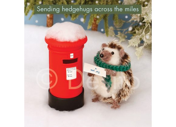 Sending hedgehugs, Christmas Card by Whimsical by Desito