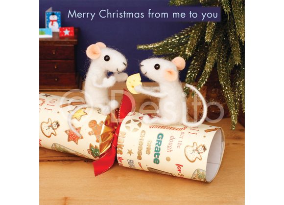 Merry Christmas from me to you, Card by Whimsical by Desito