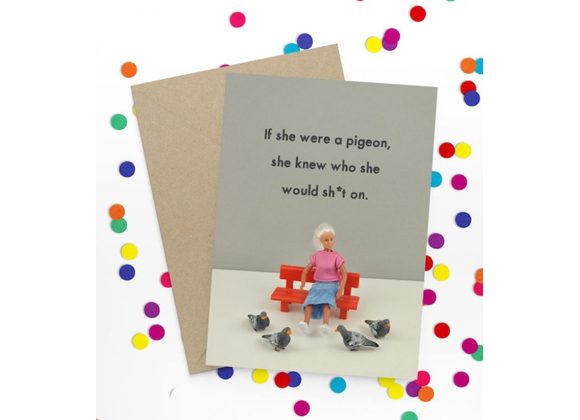 Pigeon - Bold & Bright Card