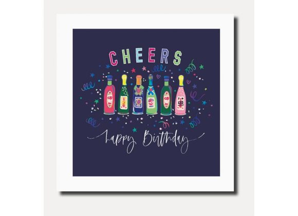 Cheers Happy Birthday, Card by Marina B