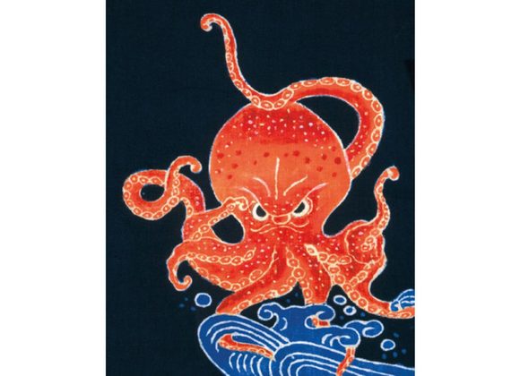 Octopus Noren Greetings Card 