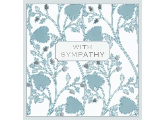 Heart shaped leaf Sympathy Card