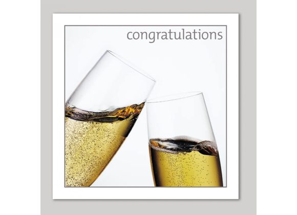 Champagne Congratulations, card by Icon Art