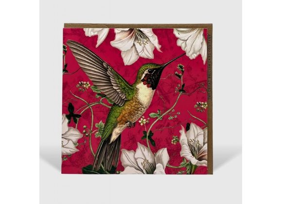 Magenta Paradise Botanical Card 