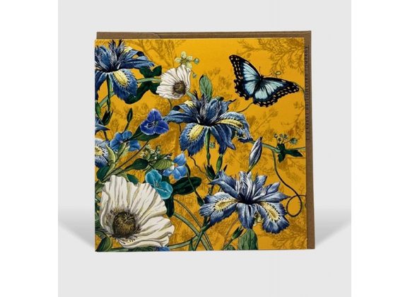 Indigo Sunset Botanical Card 