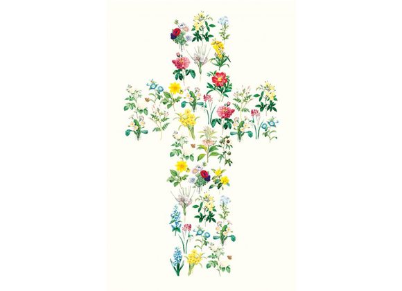 Wildflower Cross Easter Card
