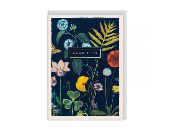 Good Luck Botanical Greeting Card