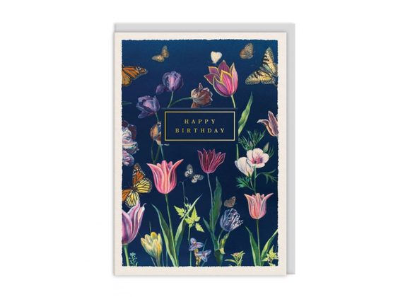 Happy Birthday Tulips, Greeting Card 