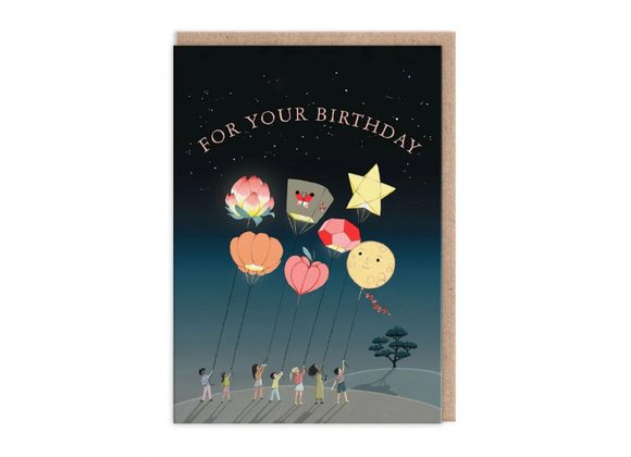 Lanterns For Your Birthday Card