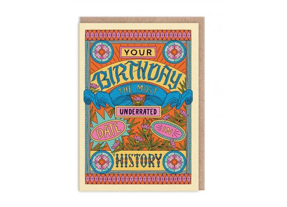 Underrated Date, Birthday Card