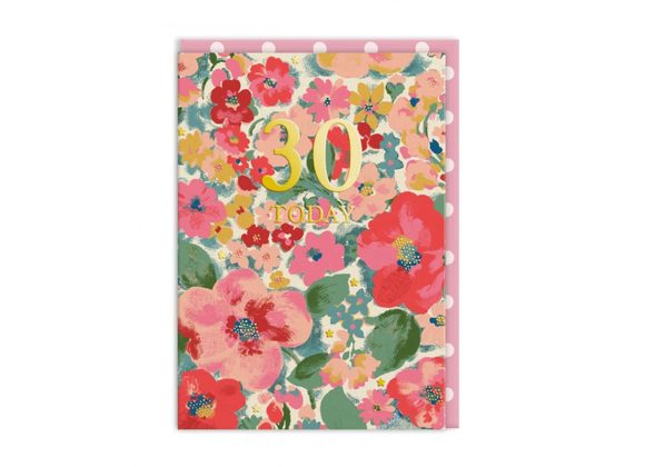 30 Today, Floral Cath Kidston Card