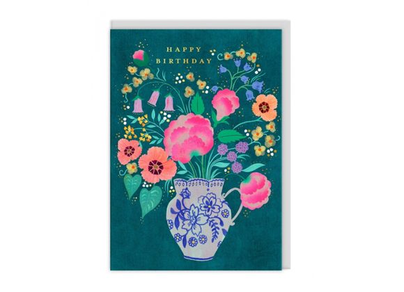 Happy Birthday - (Flower Vase)