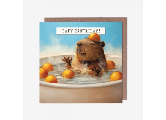 Capybara Birthday Card by Pigment 