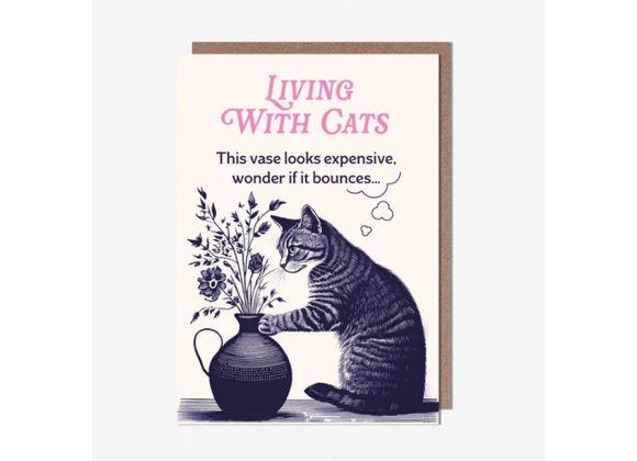 Living with Cats Card by Pigment 