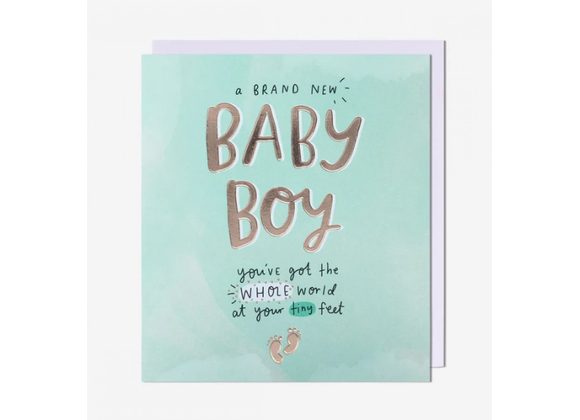 Brand New Baby Boy - Pigment Card