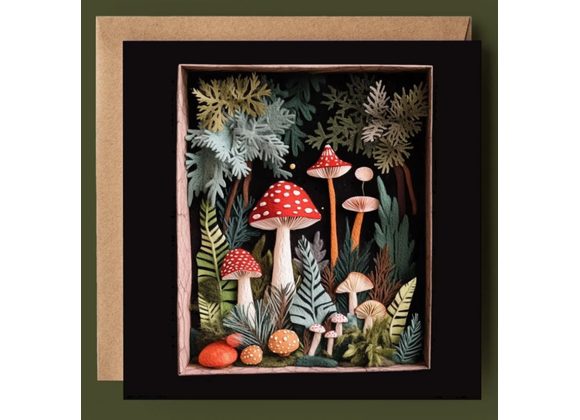 Mushrooms, Toadstools & Ferns Card by Good Post Day