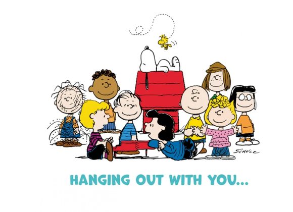 Hanging out with you PEANUTS™ Just to say Card