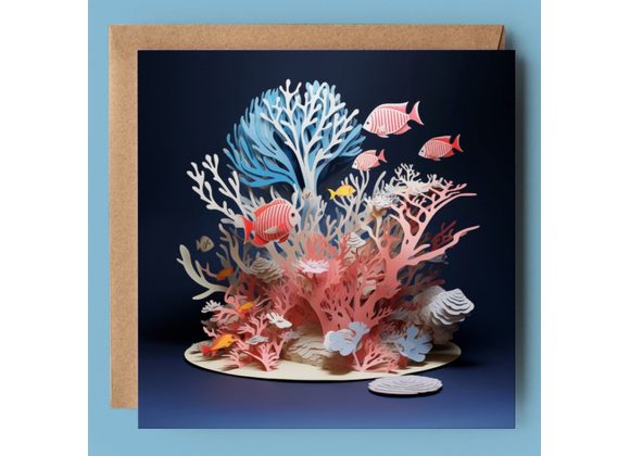 Underwater Coral & Fish Card by Good Post Day