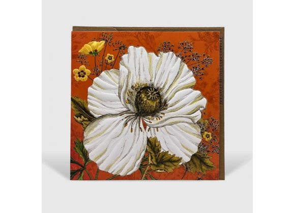 Saffron Bloom Botanical Card 