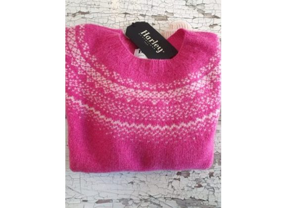 Cream / Carnation Fairisle Sweater 