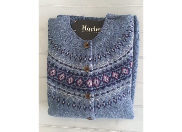 Ossian Fairisle Yoke Cardigan 