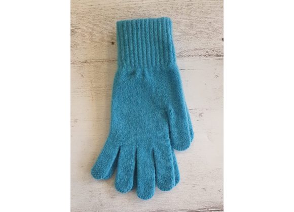 Turquoise Lambswool Gloves 