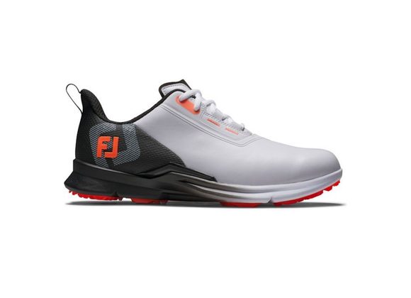 FootJoy Mens FJ Fuel Golf Shoes - White/Black/Coral