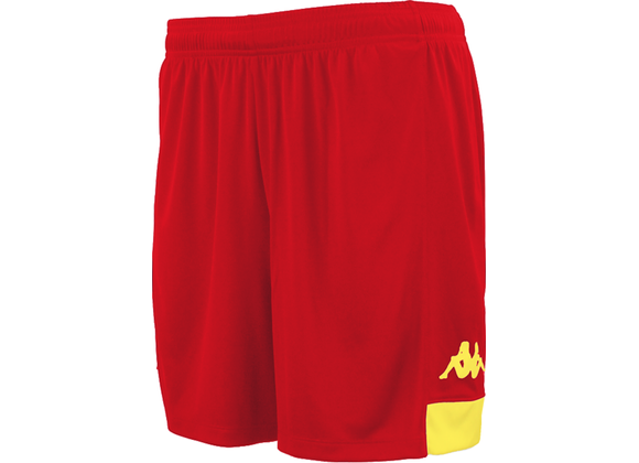 Kappa Paggo Shorts Red/Yellow Adult