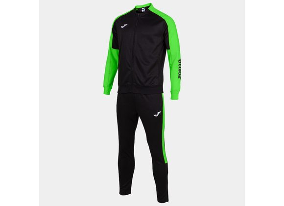 Joma Eco-Championship Tracksuit Black/Fluo Green Adult