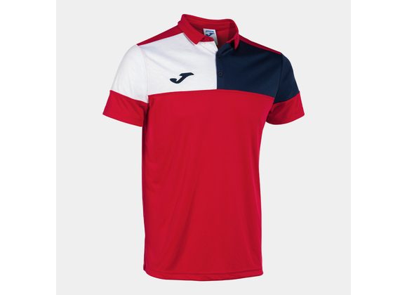 Joma Crew 5 Polo Red/Navy/White Adult