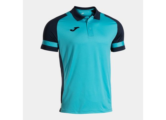 Joma Lider Polo Fluo Turq/Navy Adult