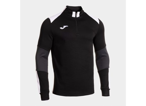 Joma Danubio 4 Quarter Zip Black/White/Anthracite Adult