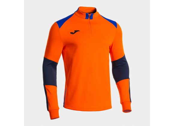 Joma Danubio 4 Quarter Zip Orange/Royal/Navy Adult
