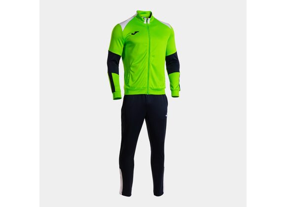 Joma Danubio 4 Tracksuit Fluo Green/White/Navy Adult 
