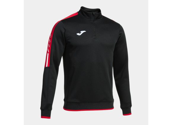 Joma Olimpiada Quarter Zip Black/Red Adult 