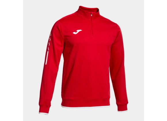 Joma Olimpiada Quarter Zip Red/White Adult 