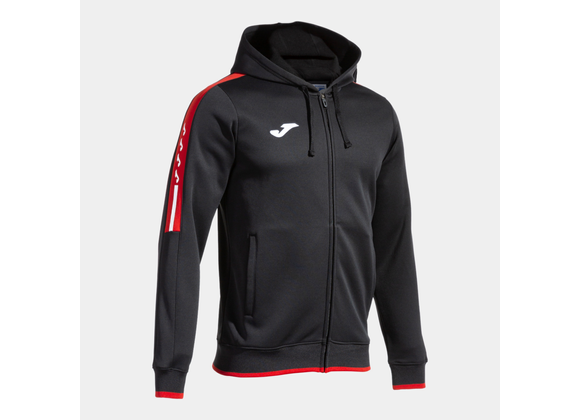Joma Olimpiada Zipped Hoody Black/Red Adult