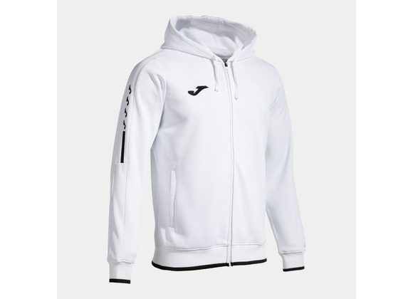 Joma Olimpiada Zipped Hoody White/Black Adult