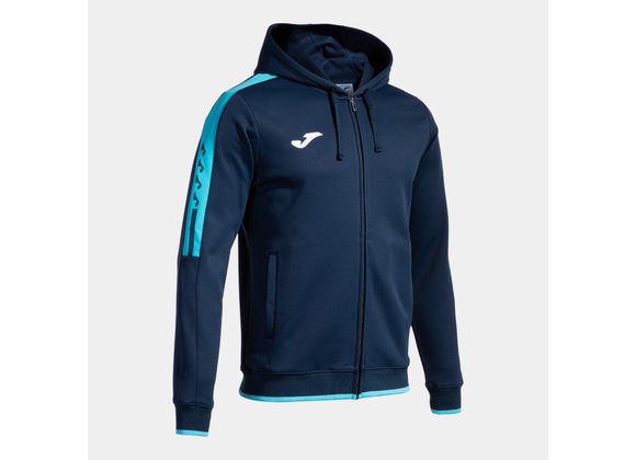Joma Olimpiada Zipped Hoody Navy/Fluo Turq Adult