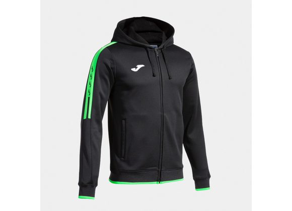 Joma Olimpiada Zipped Hoody Black/Fluo Green Junior