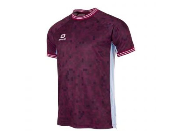 Stanno Pixel Shirt Burgundy/Sky Adult