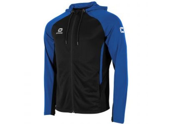Stanno Stadio Zipped Hoodie Black/Royal Adult